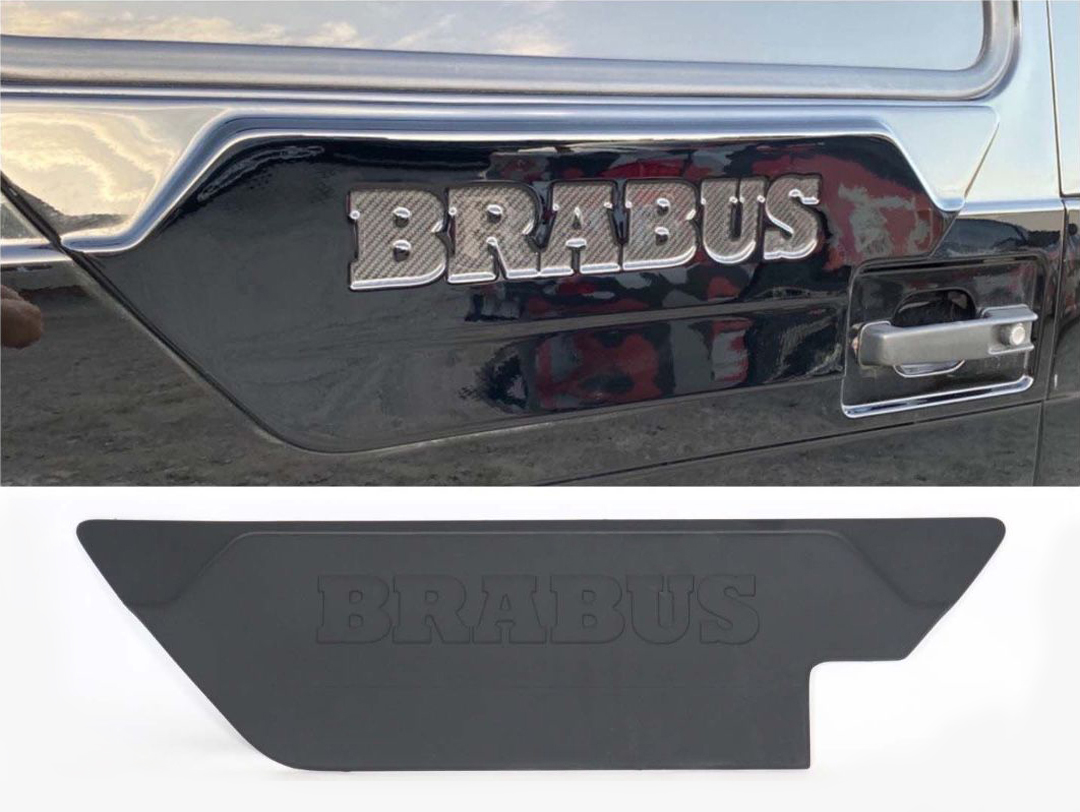 Mercedes-Benz W463 G-Class Brabus Spare Tire Mount Holes Cover Rear Door Attachment